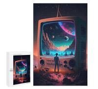 Adult Jigsaw Puzzles 1000 PCS Galactic Television Dreamscape -1 Puzzles for Adults Hands-on Game Enhance Memory Gifts for Friends And Family 1000 PCS