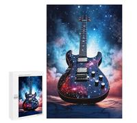 Adult Jigsaw Puzzles 1000 PCS Galaxy Electric Guitar Artwork Puzzles for Adults Hands-on Game Enhance Memory Gifts for Friends And Family 1000 PCS