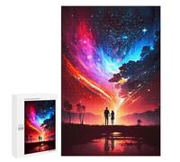 Adult Jigsaw Puzzles 1000 PCS Heart Couple Galaxy Teenagers Puzzles Toy Wall Decor Pattern Assembly Gifts for Friends And Family 1000 PCS
