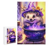 Adult Jigsaw Puzzles 1000 PCS Hedgehog Wizard Brew Puzzles for Adults Hands-on Game Enhance Memory Gifts for Friends And Family 1000 PCS