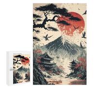 Adult Jigsaw Puzzles 1000 PCS Japan Landscape Vintage Jigsaw for Adults Relaxing Games A Work of Art Birthday Present, Gifts, 1000 PCS