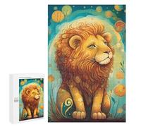 Adult Jigsaw Puzzles 1000 PCS Lion Mystical Jigsaw for Adults Relaxing Games A Work of Art Birthday Present, Gifts, 1000 PCS