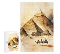 Adult Jigsaw Puzzles 1000 PCS Majestic Giza Pyramids Teenagers Puzzles Toy Wall Decor Pattern Assembly Gifts for Friends And Family 1000 PCS