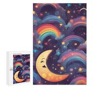 Adult Jigsaw Puzzles 1000 PCS Moon And Rainbow Jigsaw for Adults Relaxing Games A Work of Art Birthday Present, Gifts, 1000 PCS