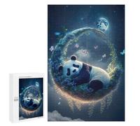 Adult Jigsaw Puzzles 1000 PCS Panda Dreams in Celestial Basket Jigsaws for Adults Family Games Presents for Women Educational Challenge 1000 PCS