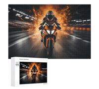 Adult Jigsaw Puzzles 1000 PCS Racing Motorcycle Speed -3 Puzzles for Adults Hands-on Game Enhance Memory Gifts for Friends And Family 1000 PCS