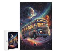 Adult Jigsaw Puzzles 1000 PCS Space Bus Jigsaw for Adults Relaxing Games Birthday Present Great Gift for Gaming 1000 PCS