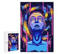 Adult Jigsaw Puzzles 1000 PCS Vibrant Cosmic Portrait Jigsaw for Adults Relax Games Presents for Women Birthday Present, Gifts, 1000 PCS