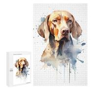 Adult Jigsaw Puzzles 1000 PCS Watercolor Plott Dog Jigsaw for Adults Relaxing Games Birthday Present Great Gift for Gaming 1000 PCS
