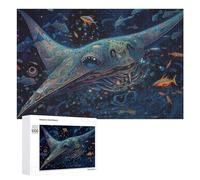 Adult Jigsaw Puzzles 1000 PCS Whale of A Tale An Underwater Odyssey Puzzle for Adults Brain Teaser Game Wall Decoration Birthday Present, Gifts, 1000 PCS