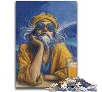 Adult Jigsaw Puzzles 1000 People on Vacation 1000 Pieces for Adults,Family Activity Fun at Home Activities, Birthday Present,Travel Gifts (38x26cm)