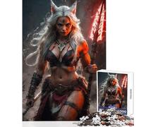 Adult Jigsaw Puzzles 1000 Pieces A Kitsune Barbarians Wrath Brain Teaser Game Tough Challenge Educational Toy Deal As Gifts for The Whole Family (50X75CM)