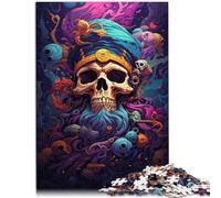 Adult Jigsaw Puzzles 1000 Pieces a skeleton pirate captain Home Decoration Puzzle Toys 26x38cm Challenging Game and Family Play