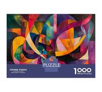 Adult Jigsaw Puzzles 1000 Pieces Abstract Art Painting Wall Decor-9 Puzzles for Adults Anti-Stress Toys Precision Cutting Educational Challenge 52x38cm/1000pcs