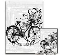 Adult Jigsaw Puzzles 1000 Pieces Abstract Bike Jigsaw Puzzles Educational Brain Teaser Artistic Home & Office Decor Age 1000 PCS(75x50cm)