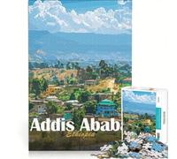 Adult Jigsaw Puzzles 1000 Pieces Addis Ababa Cityscape, Hands-on Game, Home Art Decor, Unique Birthday And Xmas Gifts 50x75cm