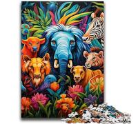 Adult Jigsaw Puzzles 1000 Pieces African Animals Adult Jigsaw,Educational Games Home Decoration Unique Home Decor And Gifts (26x38cm)