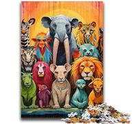 Adult Jigsaw Puzzles 1000 Pieces African Animals Adult Jigsaw,Stress Reliever Difficult Challenge Unique Home Decor And Gifts (38x26cm)