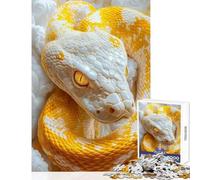 Adult Jigsaw Puzzles 1000 Pieces Albino Python 1000 Piece Jigsaws Home Decoration Toys Great Gifts And Toys Improve Memory (50x75cm)