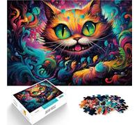 Adult Jigsaw Puzzles 1000 Pieces alice cat Family Fun Jigsaws 26x38cm Every Piece is Unique - Challenging Family Fun Game