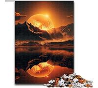 Adult Jigsaw Puzzles 1000 Pieces Alien Planet Landscape Wooden Puzzles Family Interactive Game, Craft Gift with Colorful Artwork size 50x75cm