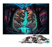 Adult Jigsaw Puzzles 1000 Pieces Alien Planet Tree Jigsaw Puzzles for Adults High-Difficulty Brain Teaser for Teenagers 26X38CM/10.23x14.96inch