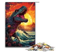 Adult Jigsaw Puzzles 1000 Pieces An Illustration of A Giant Dinosaur Home Decoration Puzzle Toys Deal As Gifts for The Whole Family 1000 PCS(75x50cm)