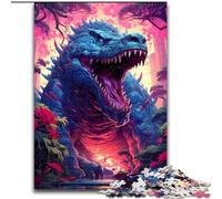 Adult Jigsaw Puzzles 1000 Pieces Ancient Alligator Monster cardboard Jigsaw Puzzles for Birthdays, Christmas, Halloween, Thanksgiving, Easter Size 26X38CM
