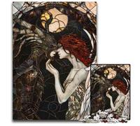 Adult Jigsaw Puzzles 1000 Pieces Angel And Demon Stained Impossible Jigsaw Puzzles for Adults Brain Challenge Gift Educational Activity for Teenagers 1000 PCS(75x50cm)