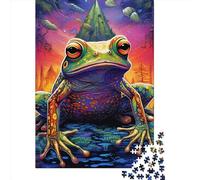 Adult Jigsaw Puzzles 1000 Pieces Animal Frog Wood Jigsaw Puzzles for Adults Educational Game Challenge Toy 1000pcs (75x50cm)