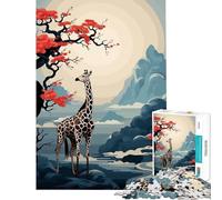 Adult Jigsaw Puzzles 1000 Pieces Animal Japan Vibes Impossible Game Brain Intelligence Challenge Addictive Toys Gifts Birthday For Family Fun (Size 38x52cm)