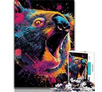Adult Jigsaw Puzzles 1000 Pieces Animal Koala Adult Puzzles,family Fun Games Is Ideal As A Gift for The Whole Family (size 38x26cm)