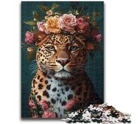 Adult Jigsaw Puzzles 1000 Pieces Animal Leopard for And from 14 Years And over Play Toys Because It Is Ideal As A Gift for The Whole Family 26x38cm