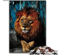 Adult Jigsaw Puzzles 1000 Pieces Animal Lion, Family Entertainment Toys Is Ideal As Gifts for The Whole Family for 14+ (Size 50x75cm)