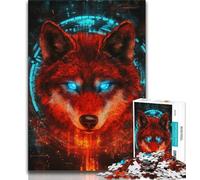 Adult Jigsaw Puzzles 1000 Pieces Animal Magic Wolf Adult Puzzles,family Fun Games Is Ideal As A Gift for The Whole Family (size 38x26cm)