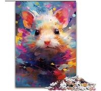 Adult Jigsaw Puzzles 1000 Pieces Animal Mouse Colourful Puzzle Made of Wood,for Teenagers & Family Fun - DIY Brain Teaser Game Gift 1000pcs(50x75cm)