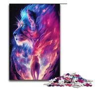 Adult Jigsaw Puzzles 1000 Pieces Animal Nebula Lion Home Decoration Puzzle Toys Deal As Gifts for The Whole Family 1000 PCS(38x26cm)