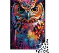 Adult Jigsaw Puzzles 1000 Pieces Animal Owl Paper Puzzles for Adults Sustainable Puzzle Games 1000pcs (38x26cm)