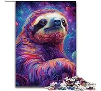 Adult Jigsaw Puzzles 1000 Pieces Animal Sloth Made of Wood, for Ages 14+ 50x75cm Family Fun Activity, Brain Challenge, for Teenager