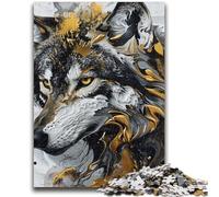 Adult Jigsaw Puzzles 1000 Pieces Animal Wolf Art Adult Jigsaw,Educational Games Home Decoration Unique Home Decor And Gifts (75x50cm)