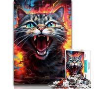 Adult Jigsaw Puzzles 1000 Pieces Animals Cats 1000 Pieces for Adults,Educational Games Home Decoration Birthday Present, Gifts, Wall Art (size 75x50cm)