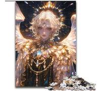Adult Jigsaw Puzzles 1000 Pieces Anime Angel Girl, Toys Educational Games Stress Relieving Enhance Love between Couples (Size 26x38cm)
