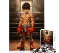 Adult Jigsaw Puzzles 1000 Pieces Anime Boxer in The Ring Jigsaws for Adults Puzzle Pattern Assembly Fun Activities at Home Birthday And Unique Gifts (38x52cm)