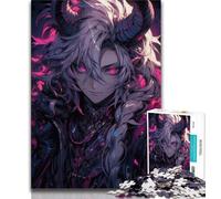 Adult Jigsaw Puzzles 1000 Pieces Anime Devil Boy Puzzles for Teenagers,Stress Reliever Staycation Kill Time Wishlist with Santa Claus 75x50cm