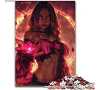 Adult Jigsaw Puzzles 1000 Pieces Anime Elf Girl,Help The Brain Exercise Addictive Toys to Cultivate Patience Perfect Decoration 38x26cm