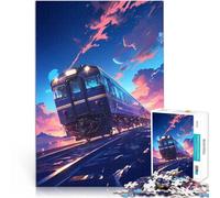 Adult Jigsaw Puzzles 1000 Pieces Anime Galactic Train Ride Spiele Spielzeug Geschenk Lernspiel für Geburtstag, Weihnachten52x38cm
