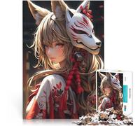 Adult Jigsaw Puzzles 1000 Pieces Anime Samurai Girl Stressabbau Staycation Zeit totschlagen Kunstwerk Geschenk52x38cm