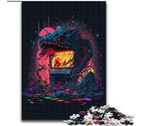 Adult Jigsaw Puzzles 1000 Pieces Arcade Monsters cardboard Puzzles size 26x38cm Ideal for Family Fun, Relaxation