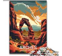 Adult Jigsaw Puzzles 1000 Pieces Arches National Park, Help The Brain Exercise Addictive Toys to Cultivate Patience Perfect Decoration 26x38cm