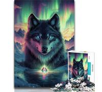 Adult Jigsaw Puzzles 1000 Pieces Arctic Wolf,Help The Brain Exercise Addictive Toys to Cultivate Patience Gift For Birthdays (75x50cm)